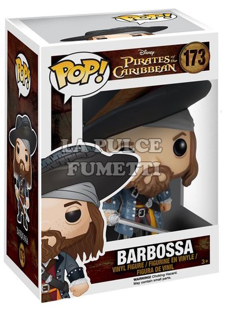 PIRATES OF THE CARIBBEAN: BARBOSSA - VINYL FIGURE #  173 - POP FUNKO 